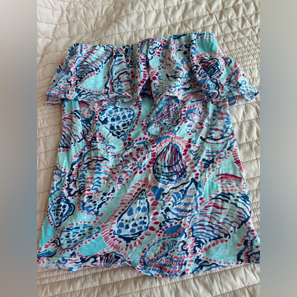 Lilly Pulitzer strapless top